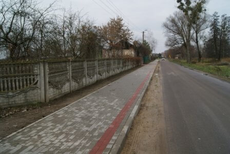 Budowa chodnika w ciągu drogi powiatowej nr 6915W Wymyśle Polskie – Piotrkówek – Iłów w miejscowości Zyck Polski